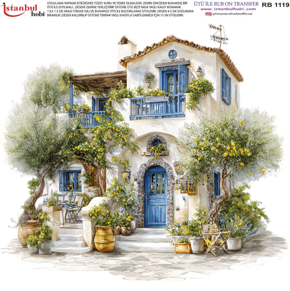 Ütü İle Rub On Transfer 30x30cm RB1119