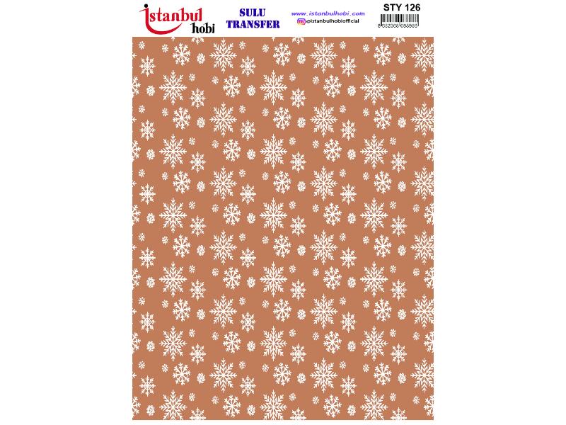Yılbaşı Sulu Transfer Kağıdı 25x35cm STY-126