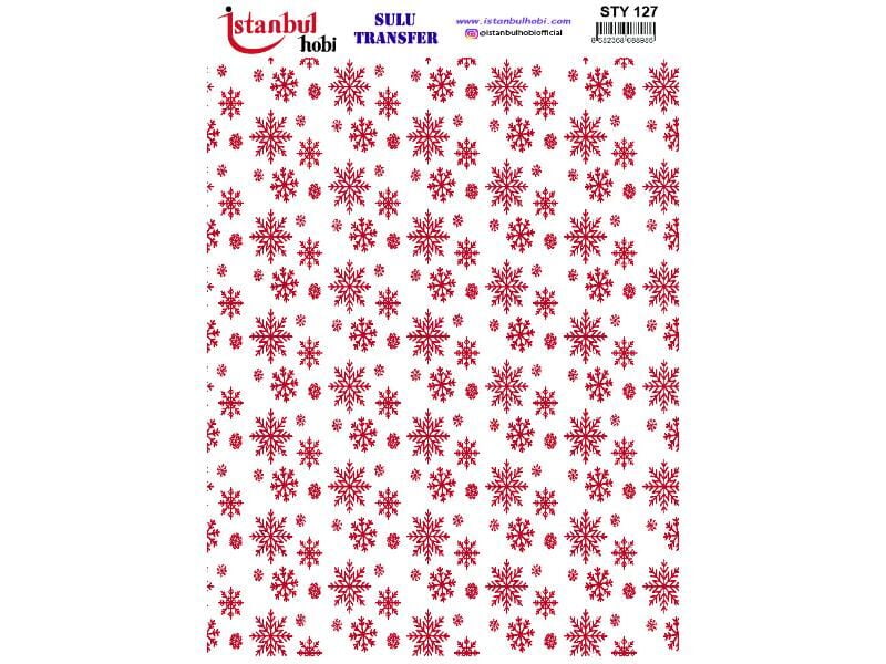 Yılbaşı Sulu Transfer Kağıdı 25x35cm STY-127