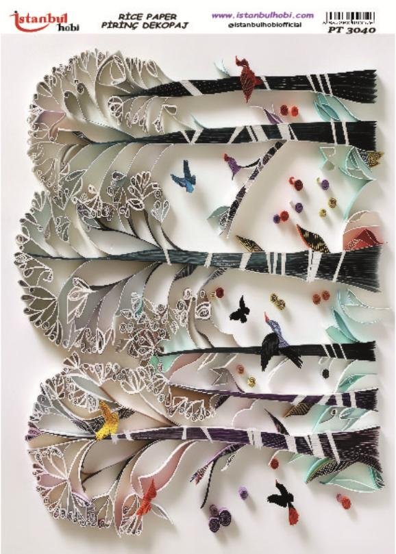 Pirinç Dekopaj Kağıdı 30x42cm PT-3040