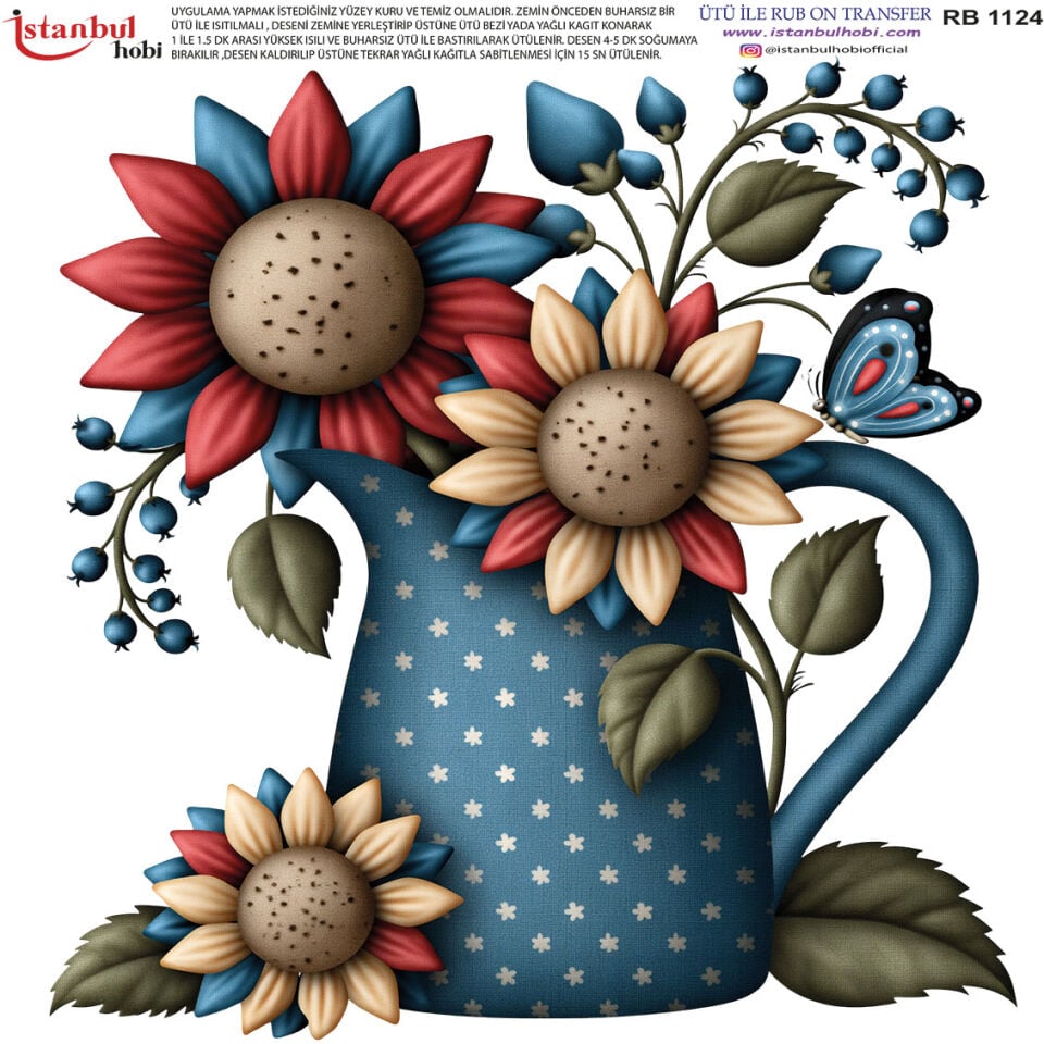 Ütü İle Rub On Transfer 30x30cm RB1124