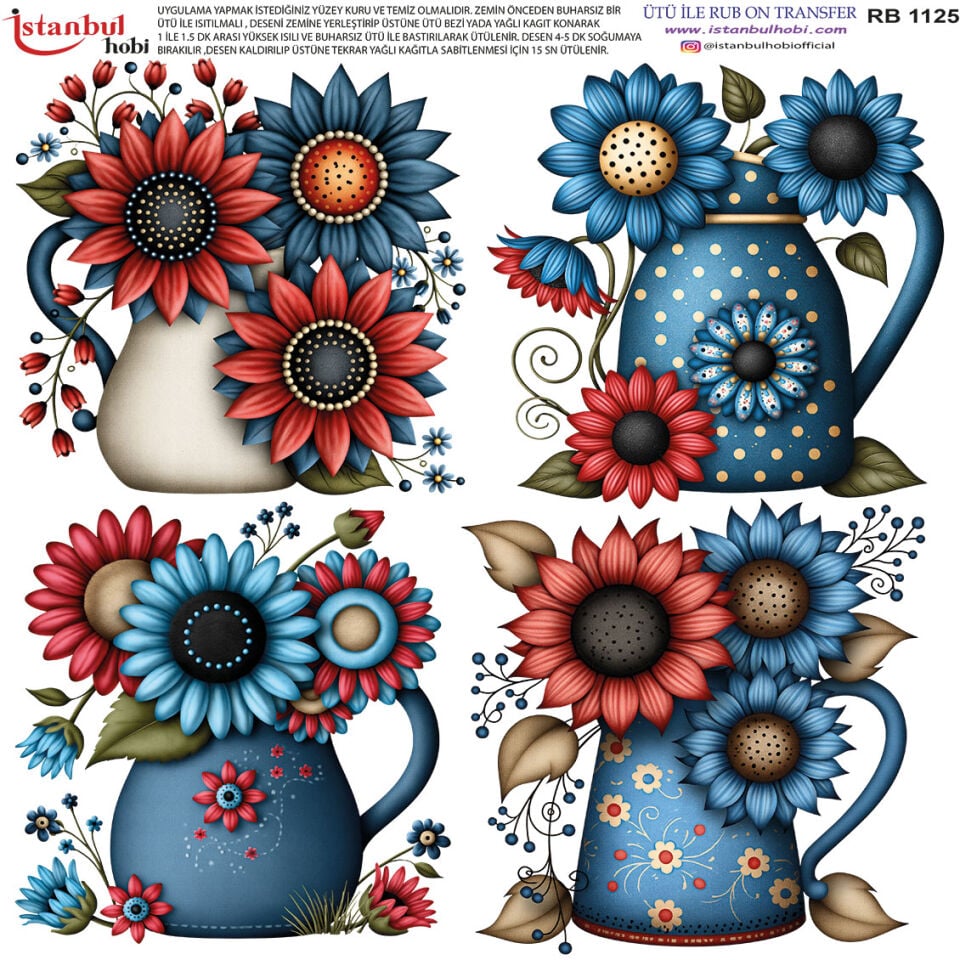 Ütü İle Rub On Transfer 30x30cm RB1125
