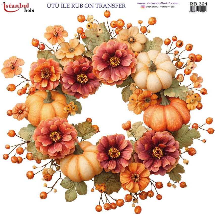 Ütü İle Rub On Transfer 30x30cm RB321