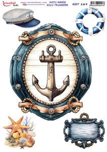 Koyu Zemin Sulu Transfer Kağıdı 25x35cm KST189