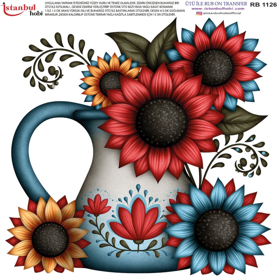 Ütü İle Rub On Transfer 30x30cm RB1126