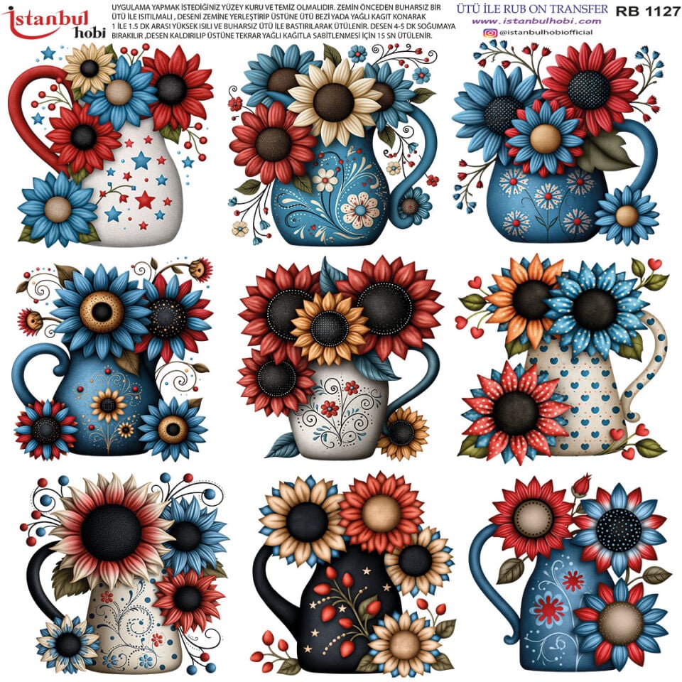 Ütü İle Rub On Transfer 30x30cm RB1127