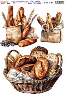 Koyu Zemin Sulu Transfer Kağıdı 25x35cm KST191