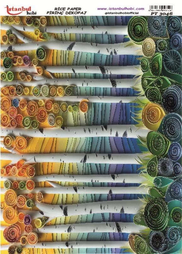 Pirinç Dekopaj Kağıdı 30x42cm PT-3046