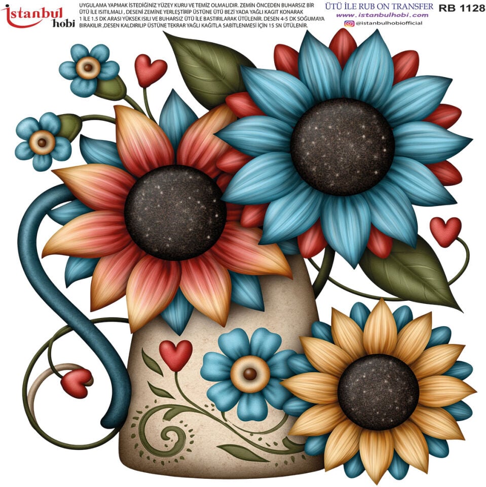 Ütü İle Rub On Transfer 30x30cm RB1128