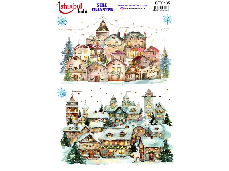 Yılbaşı Sulu Transfer Kağıdı 25x35cm STY-135