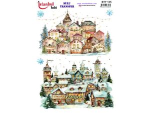 Yılbaşı Sulu Transfer Kağıdı 25x35cm STY-135