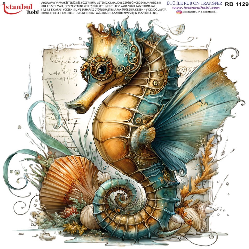 Ütü İle Rub On Transfer 30x30cm RB1129