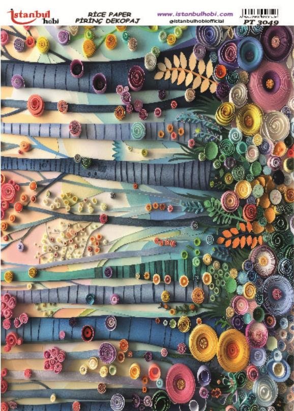 Pirinç Dekopaj Kağıdı 30x42cm PT-3049