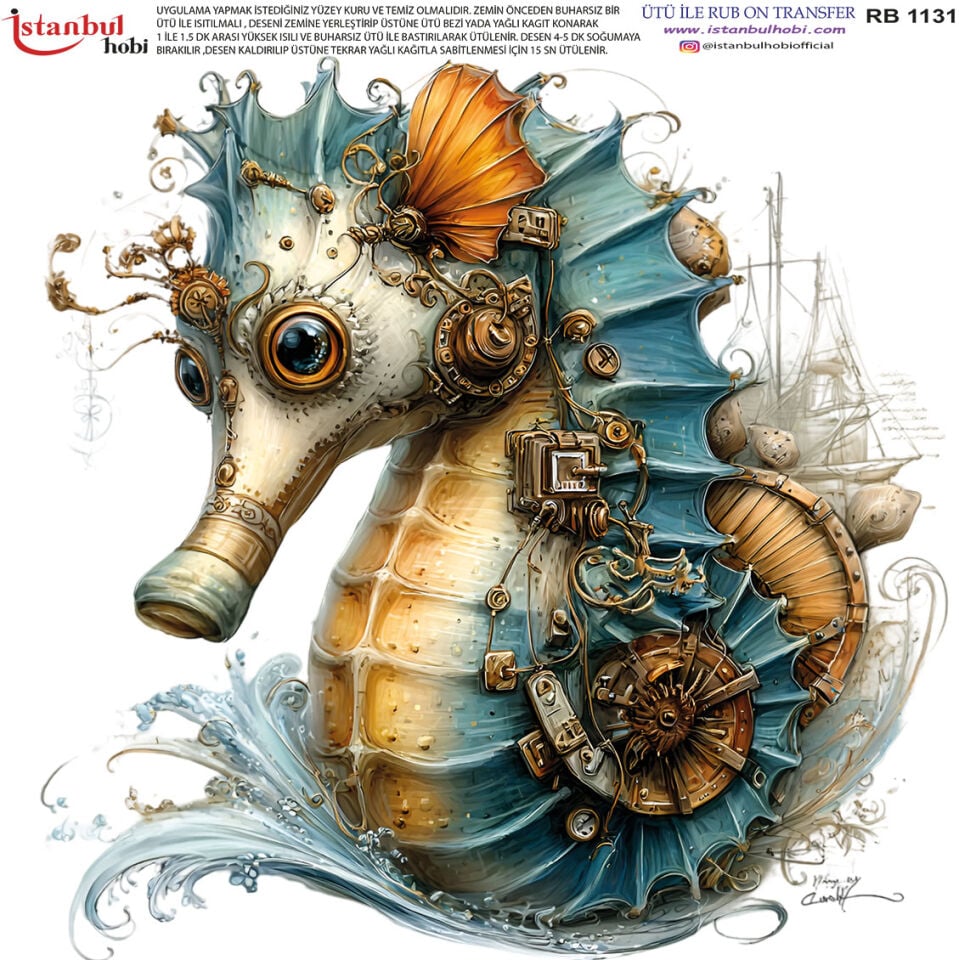 Ütü İle Rub On Transfer 30x30cm RB1131