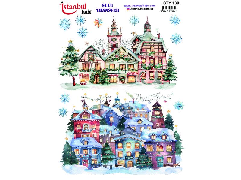 Yılbaşı Sulu Transfer Kağıdı 25x35cm STY-138
