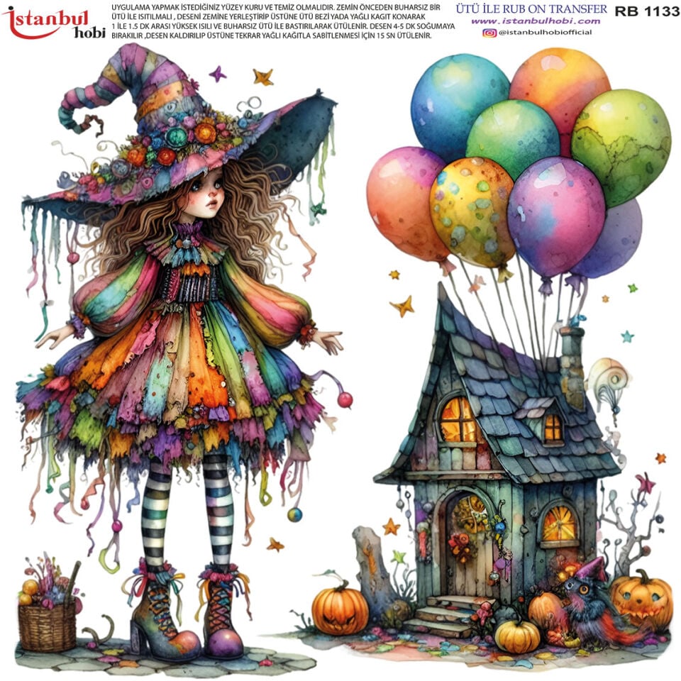 Ütü İle Rub On Transfer 30x30cm RB1133