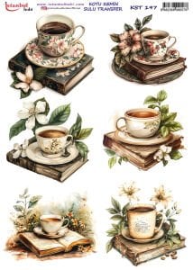 Koyu Zemin Sulu Transfer Kağıdı 25x35cm KST197