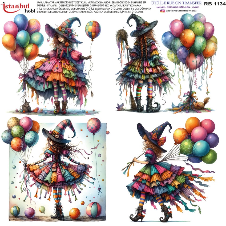 Ütü İle Rub On Transfer 30x30cm RB1134