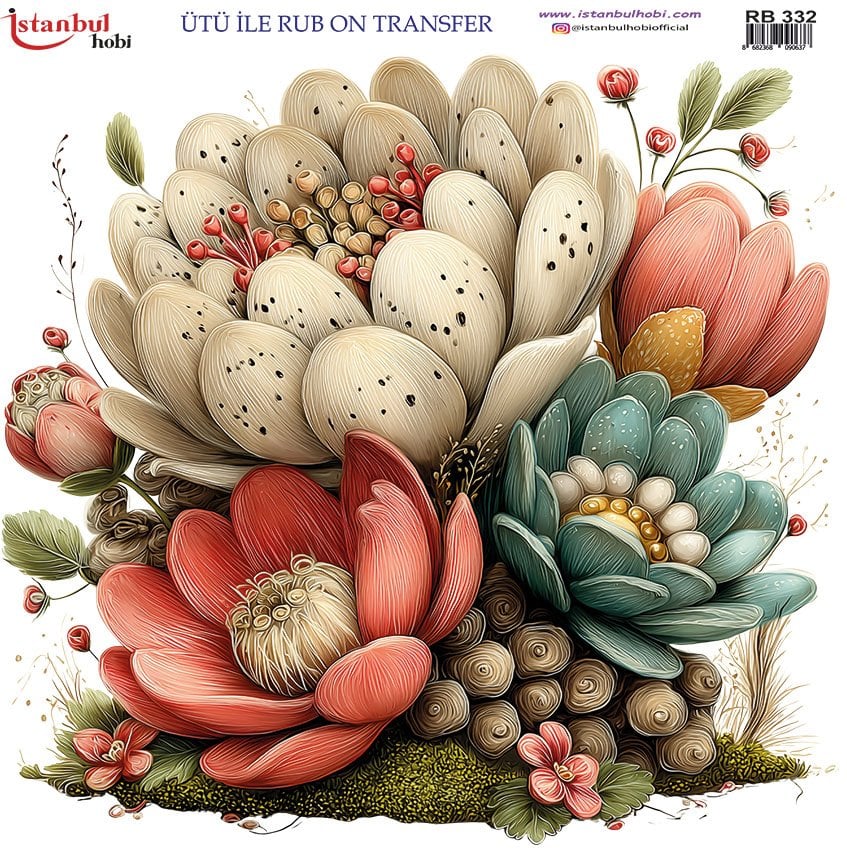 Ütü İle Rub On Transfer 30x30cm RB332