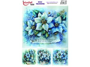 Yılbaşı Sulu Transfer Kağıdı 25x35cm STY-143