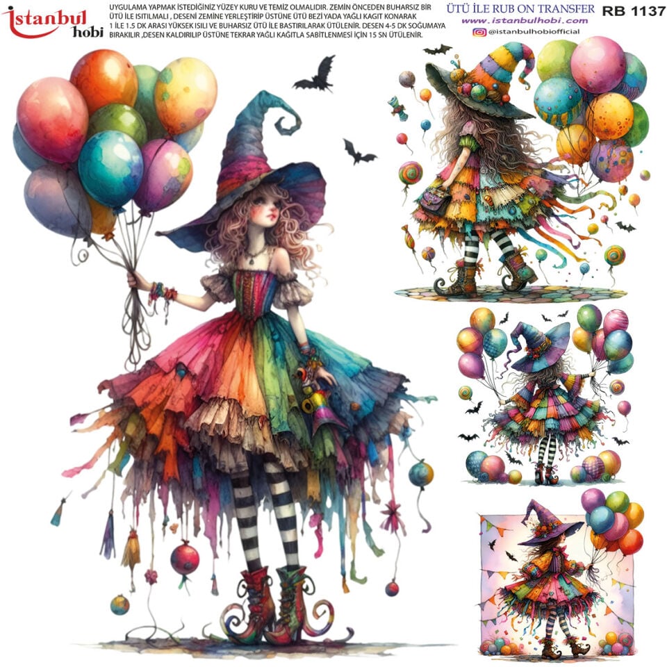 Ütü İle Rub On Transfer 30x30cm RB1137