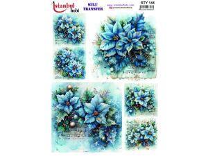 Yılbaşı Sulu Transfer Kağıdı 25x35cm STY-144