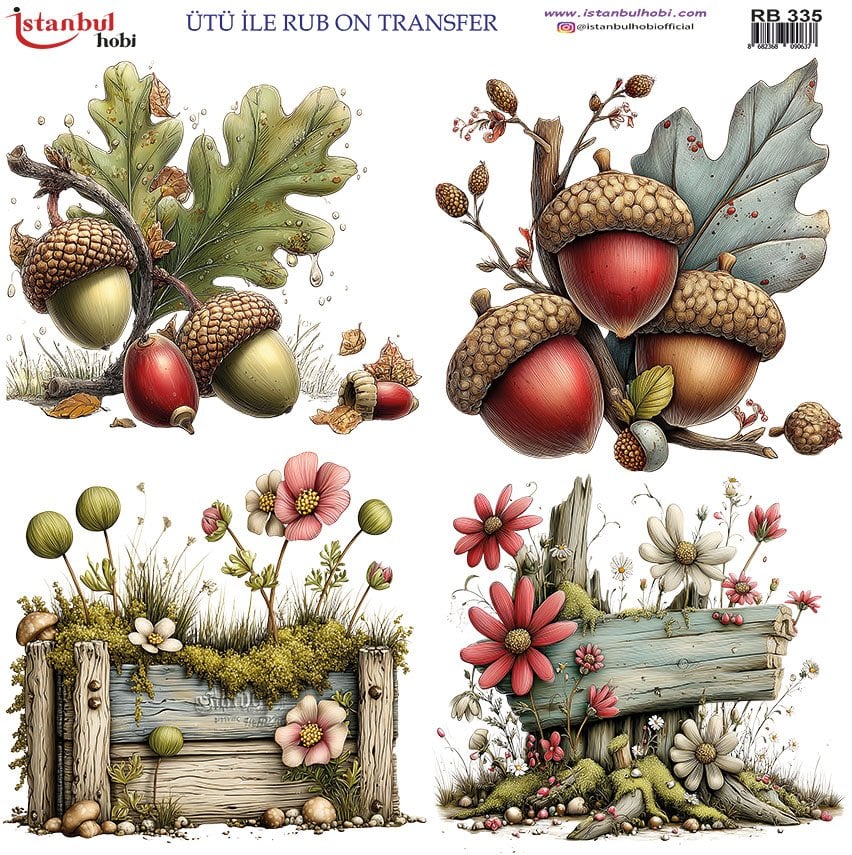 Ütü İle Rub On Transfer 30x30cm RB335