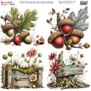 Ütü İle Rub On Transfer 30x30cm RB335