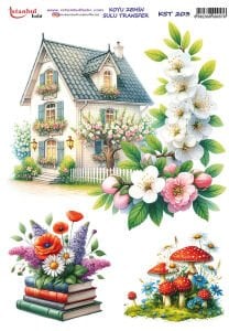 Koyu Zemin Sulu Transfer Kağıdı 25x35cm KST203