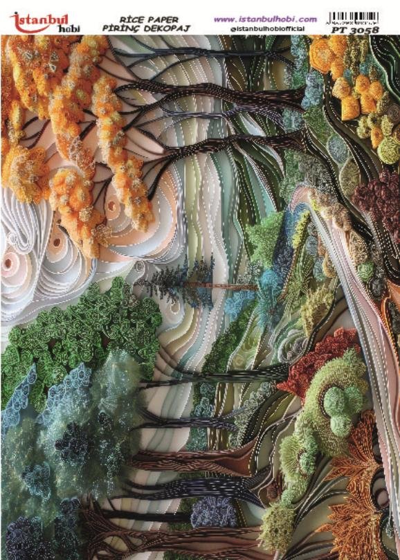Pirinç Dekopaj Kağıdı 30x42cm PT-3058