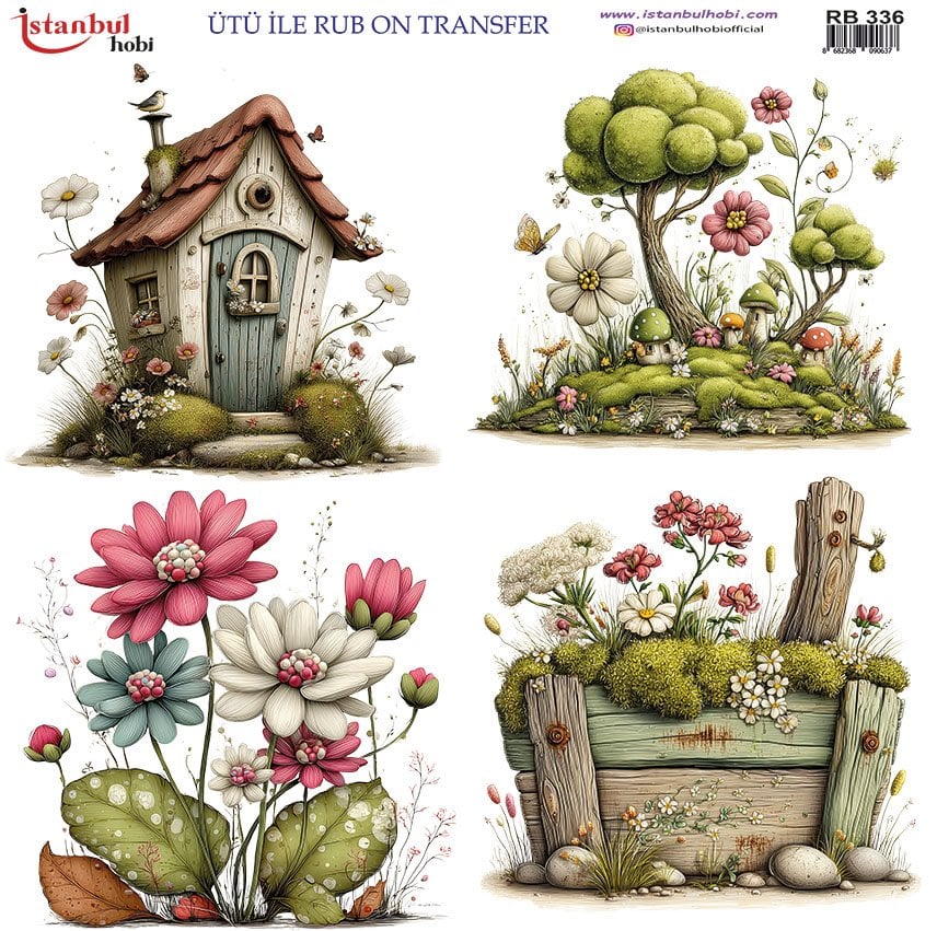 Ütü İle Rub On Transfer 30x30cm RB336