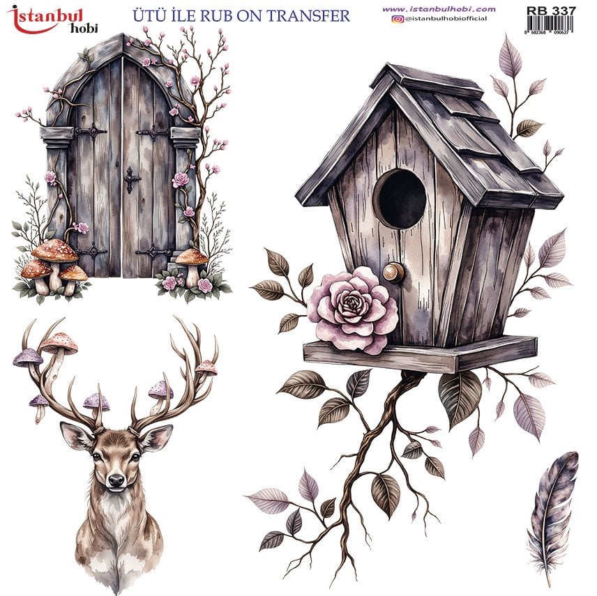 Ütü İle Rub On Transfer 30x30cm RB337