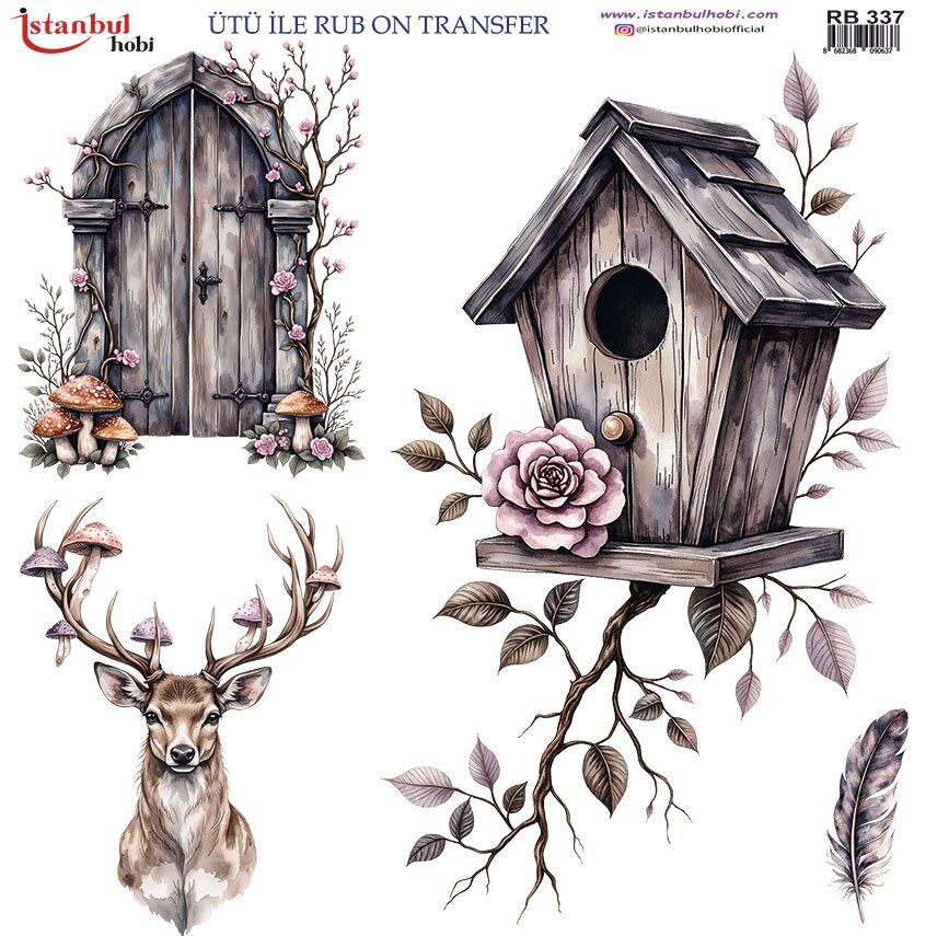 Ütü İle Rub On Transfer 30x30cm RB337