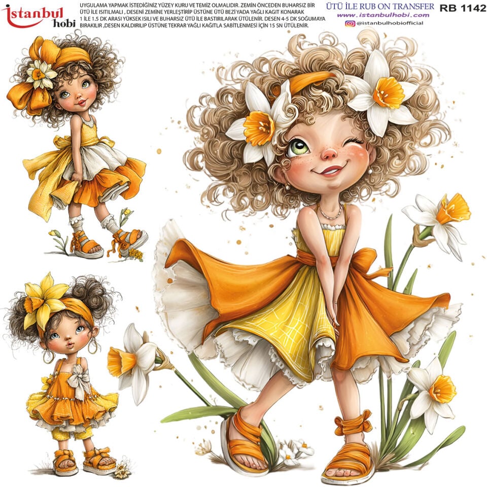 Ütü İle Rub On Transfer 30x30cm RB1142