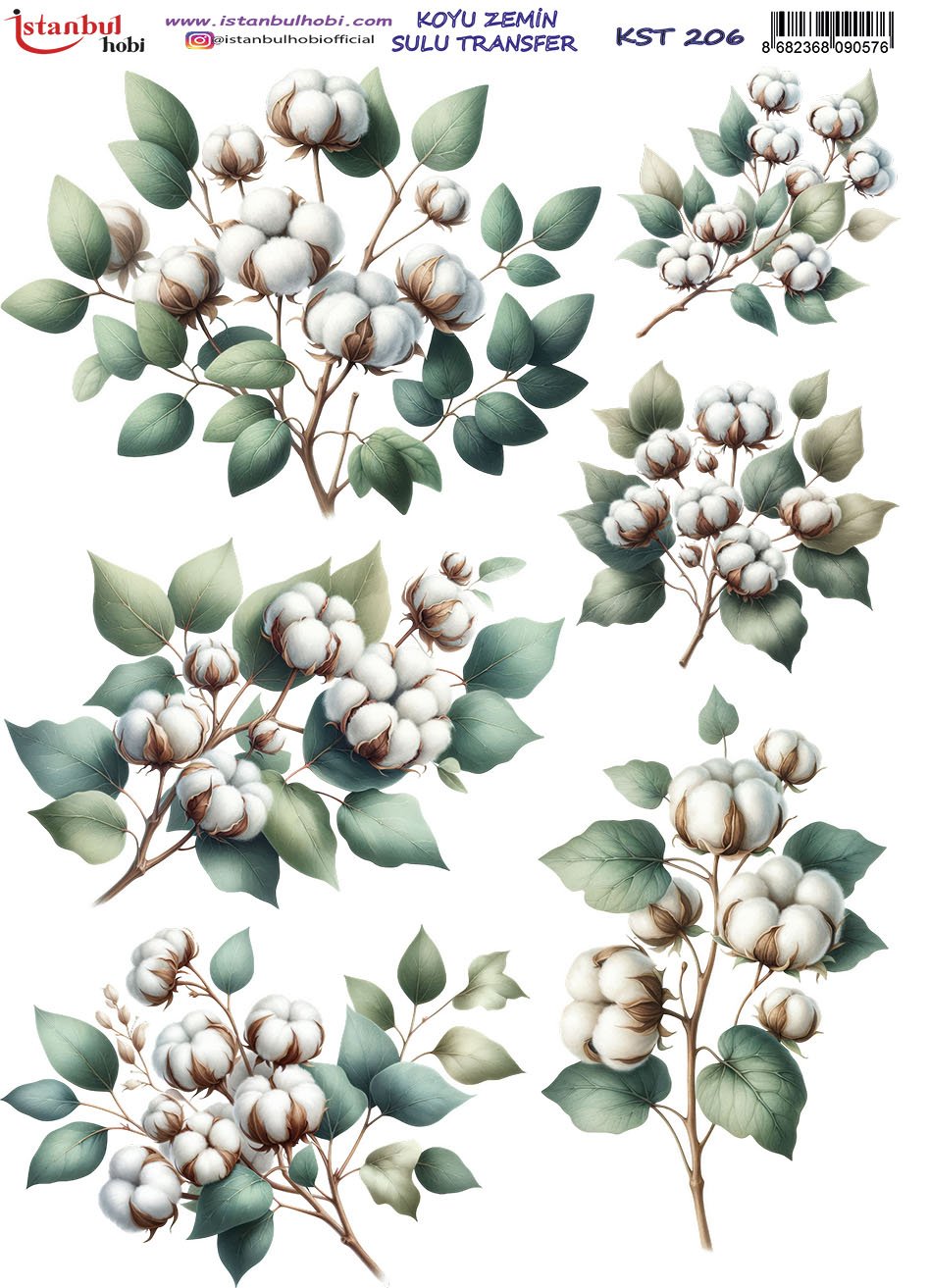 Koyu Zemin Sulu Transfer Kağıdı 25x35cm KST206