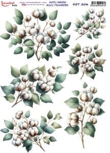 Koyu Zemin Sulu Transfer Kağıdı 25x35cm KST206