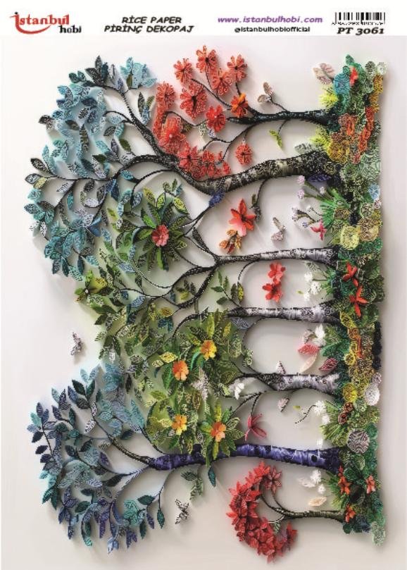 Pirinç Dekopaj Kağıdı 30x42cm PT-3061