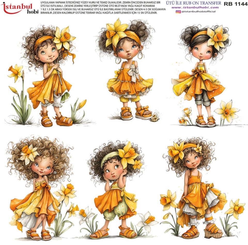 Ütü İle Rub On Transfer 30x30cm RB1144
