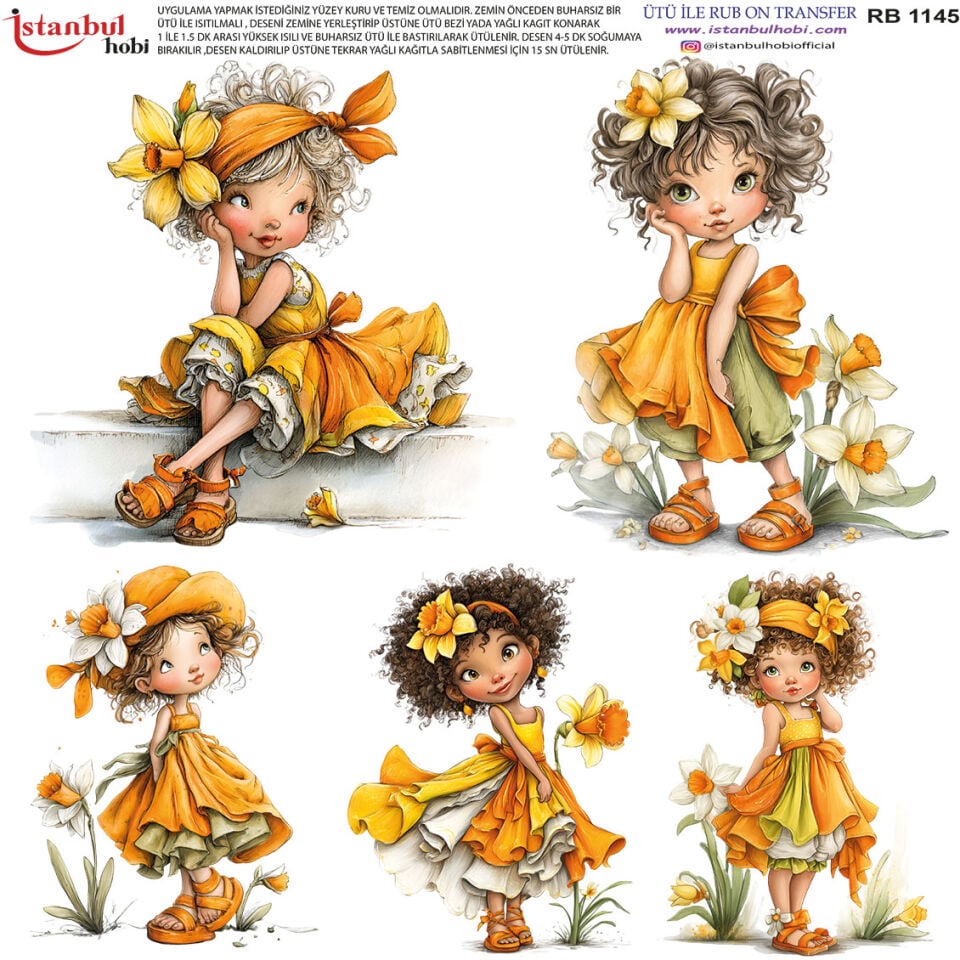 Ütü İle Rub On Transfer 30x30cm RB1145