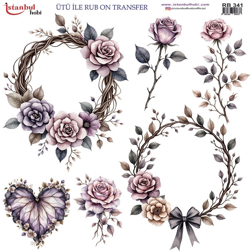 Ütü İle Rub On Transfer 30x30cm RB341