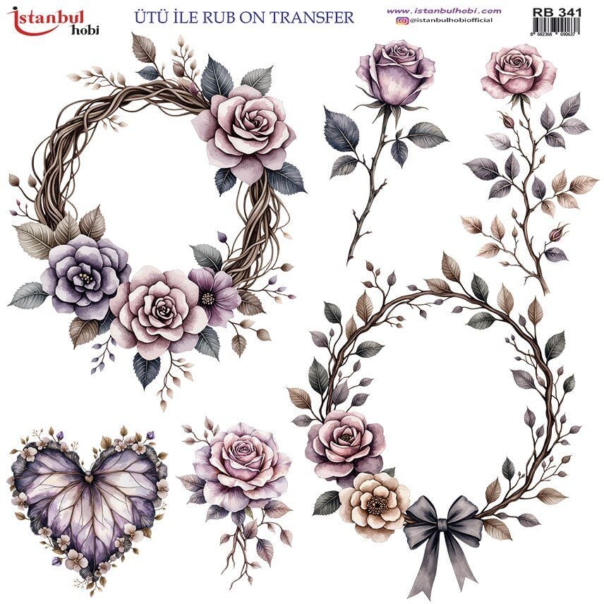 Ütü İle Rub On Transfer 30x30cm RB341
