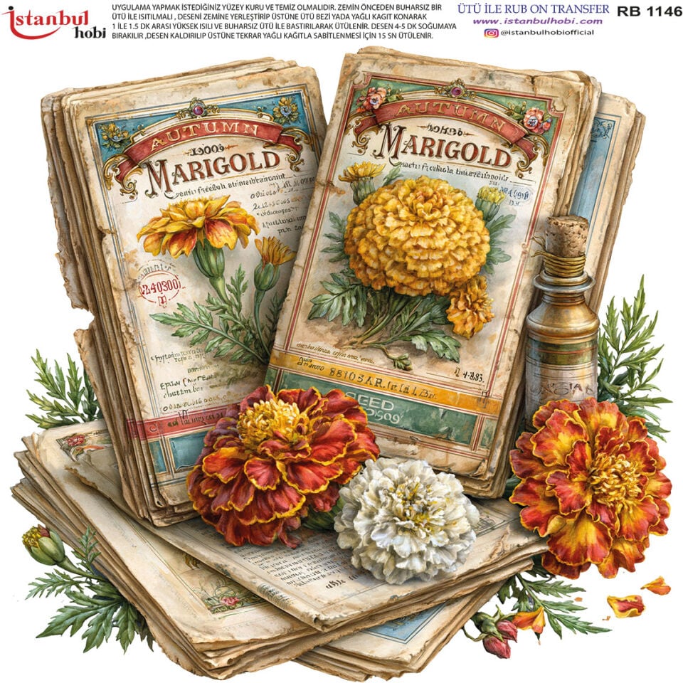 Ütü İle Rub On Transfer 30x30cm RB1146
