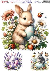 Koyu Zemin Sulu Transfer Kağıdı 25x35cm KST210