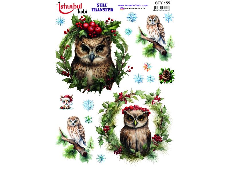 Yılbaşı Sulu Transfer Kağıdı 25x35cm STY-155