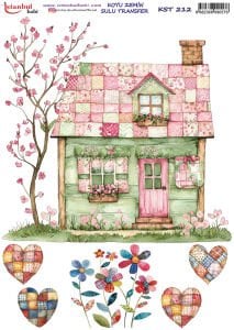 Koyu Zemin Sulu Transfer Kağıdı 25x35cm KST212