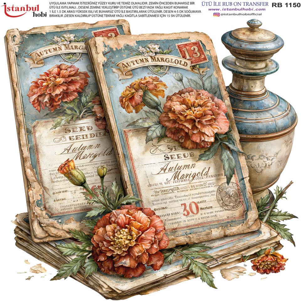 Ütü İle Rub On Transfer 30x30cm RB1150