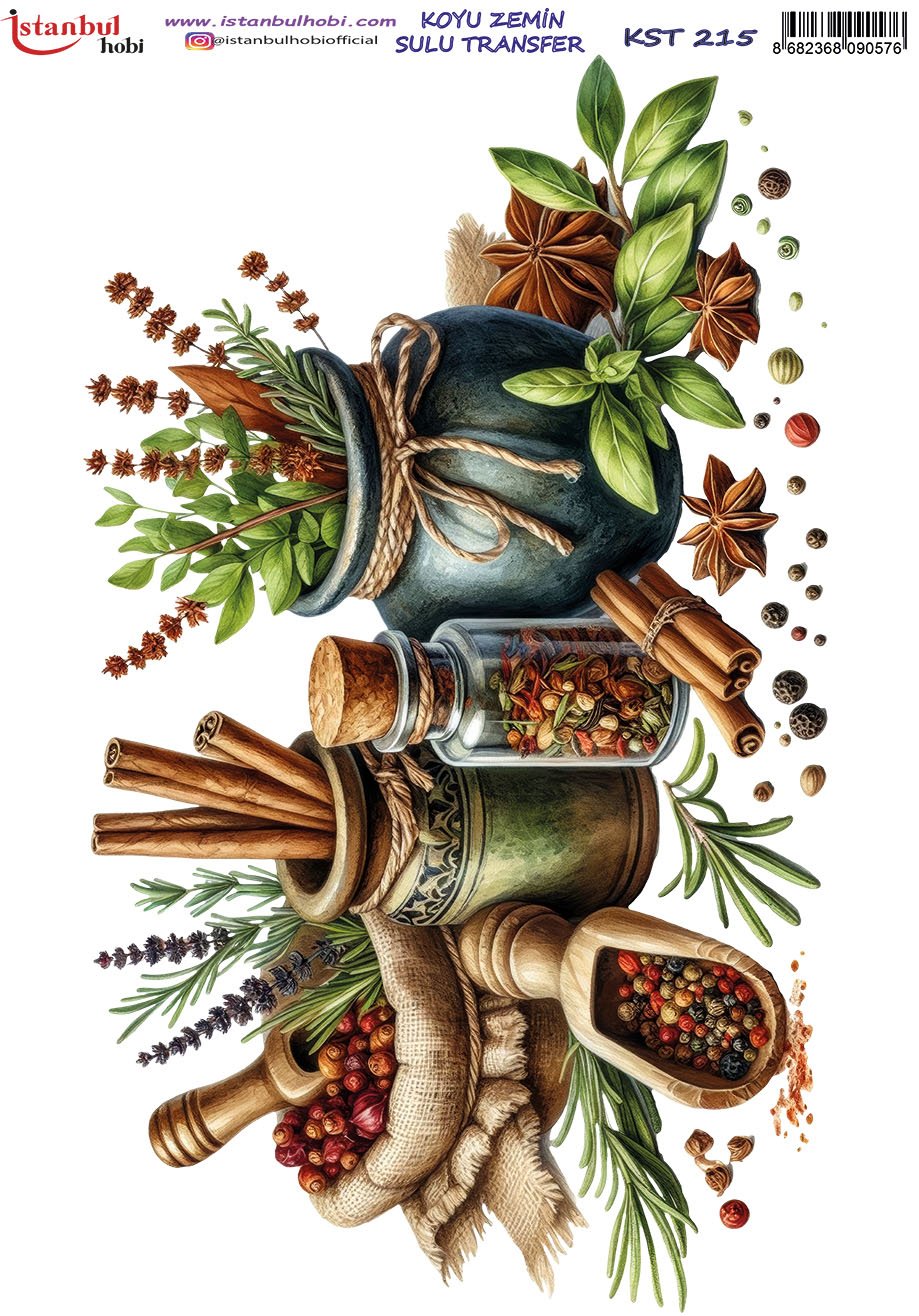 Koyu Zemin Sulu Transfer Kağıdı 25x35cm KST215