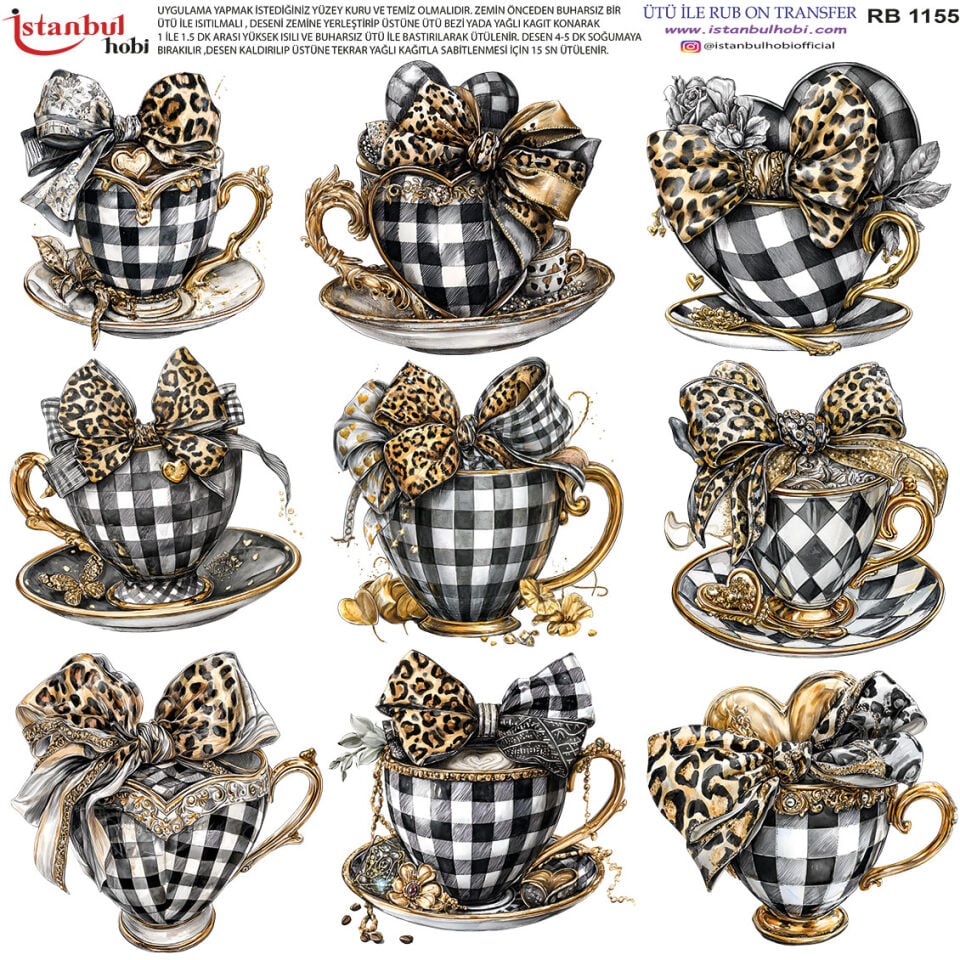 Ütü İle Rub On Transfer 30x30cm RB1155