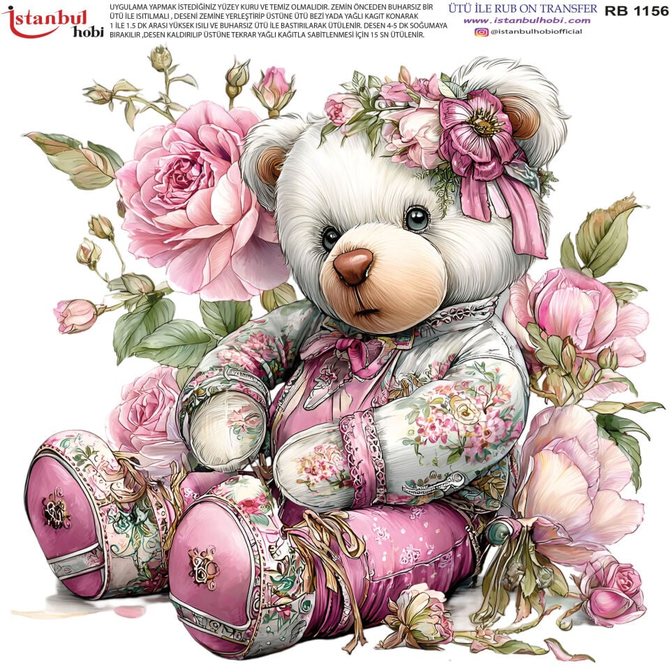Ütü İle Rub On Transfer 30x30cm RB1156