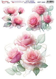 Koyu Zemin Sulu Transfer Kağıdı 25x35cm KST220